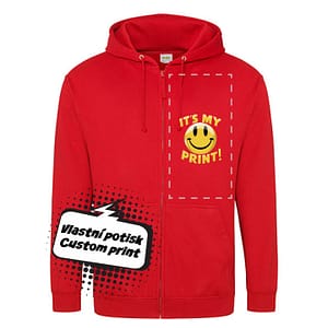 Unisex Zoodie mikina na zip s kapucí 280g